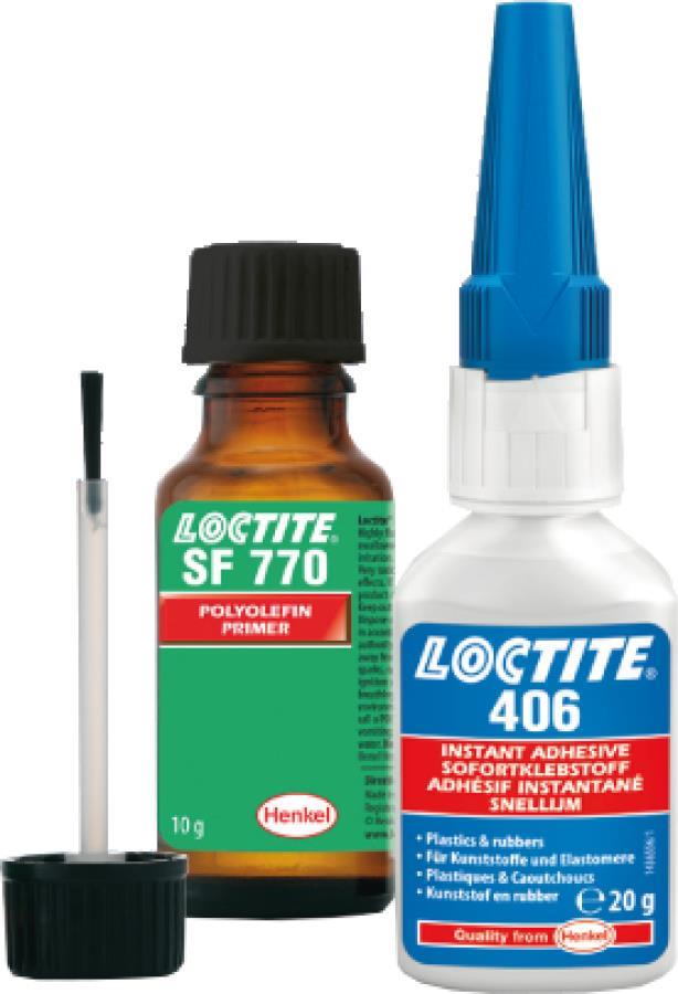 Loctite Kunstoff-/Gummikleber-Set Typ 406 (20g) + 770 (10g) (2732334)