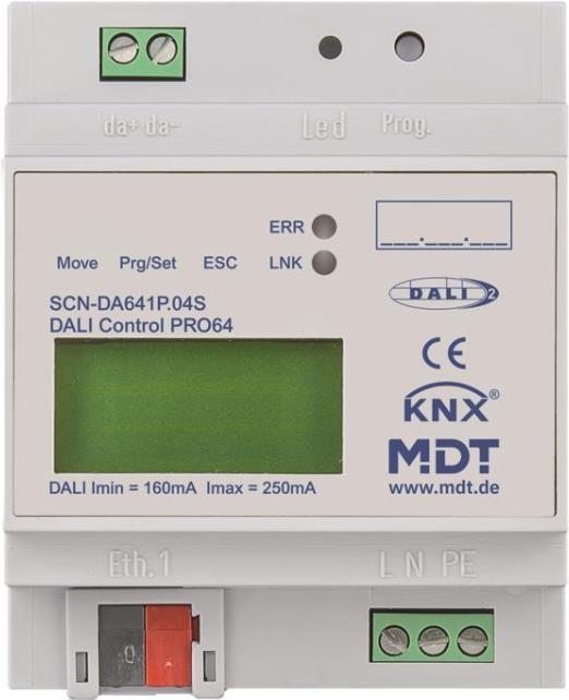 MDT DaliControl IP Gateway PRO64 DALI-2 4TE REG SCN-DA641P.04S
