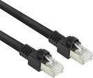 ACT Black 3 meters S/FTPCat.7 Rohkabel PUR flex patch cable snagless with RJ45 connectors (CAT6A compliant) (FB8503)