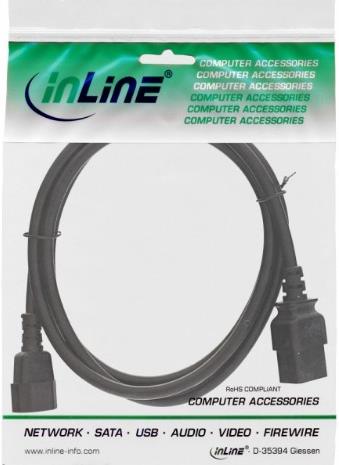 InLine Stromkabel IEC 60320 C14 bis IEC 60320 C19 (16659F)