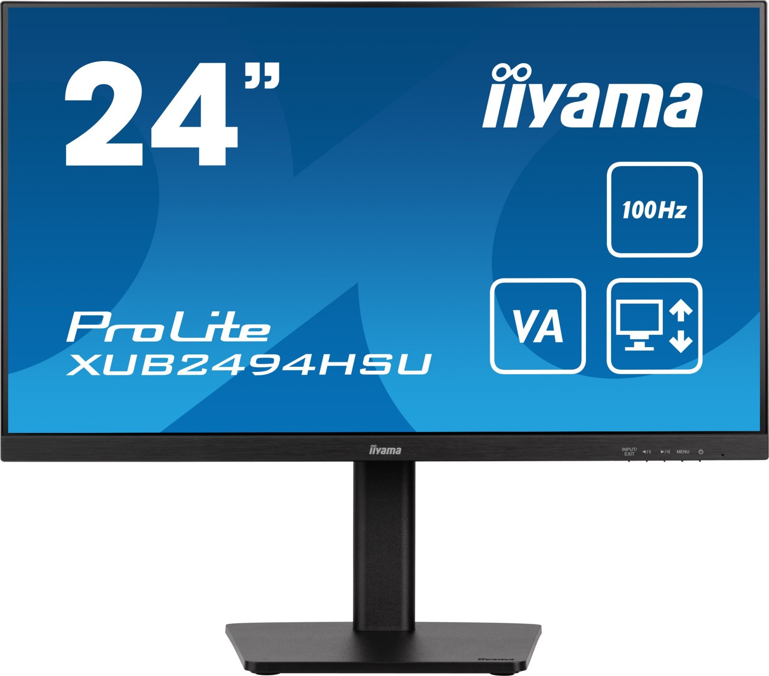 iiyama ProLite Computerbildschirm 60,5 cm (23.8") 1920 x 1080 Pixel Full HD LED Schwarz (XUB2494HSU-B6)