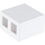 shiverpeaks ®-BASIC-S--Keystone Anschlussbox, 2-fach, weiß (BS08-10116)