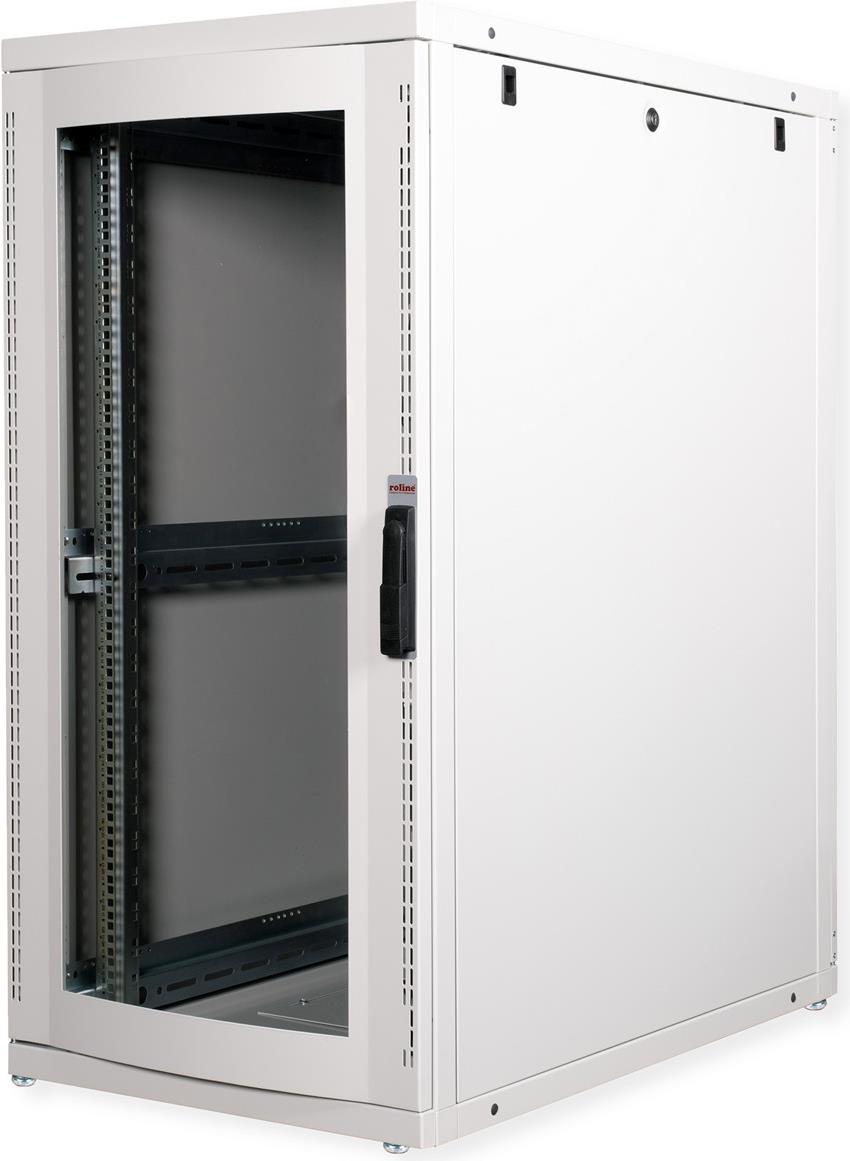 ROLINE 19 Zoll Serverschrank Pro 26 HE 600x1000 BxT grau Plexiglas (26.21.0149)