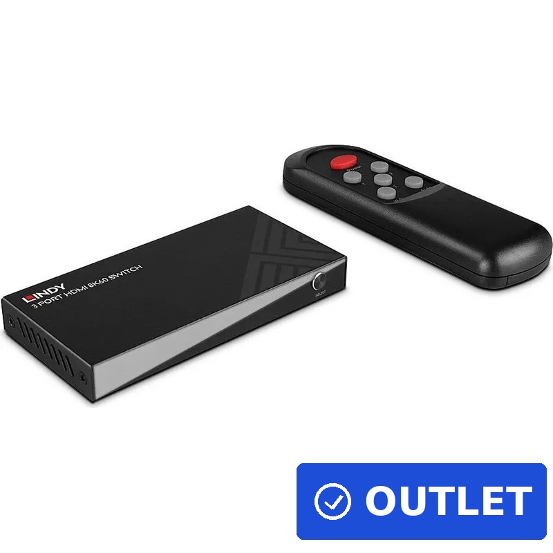 Lindy 3 Port HDMI 8K60 Switch (38369)