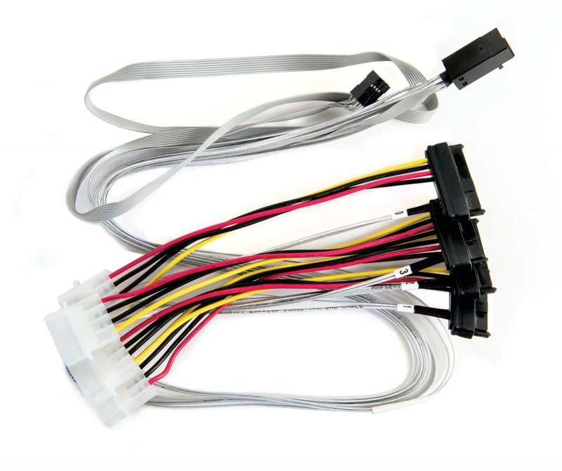 Microchip Adaptec Internes SAS-Kabel mit Sidebands 6 Gbit/s Mini SAS HD x4 (SFF-8643) 80 cm