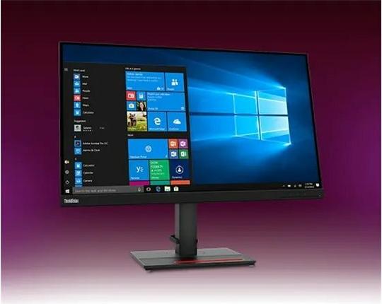 Lenovo ThinkVision T27q-20 - LED-Monitor - 68.6 cm (27") (27" sichtbar) - 2560 x 1440 QHD - IPS - 350 cd/m² - 1000:1 - 4 ms - HDMI, DisplayPort - Raven Black (61EDGAT2EU)