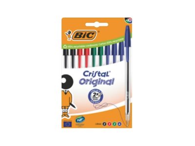 BIC Cristal Original Kugelschreiber 1 mm Mittel Sortiert 10 St.