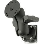 RAM Mounts Set mit Gegenplatte - C-Kugel (1.5" ), kurzer Verbindungsarm, 4-Loch AMPS (RAM-101-B-225B2U)