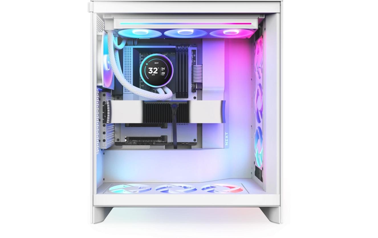 NZXT Kraken Elite 360 RGB AiO-Wasserkühlung mit LCD-Display 360 mm Mattes Weiß