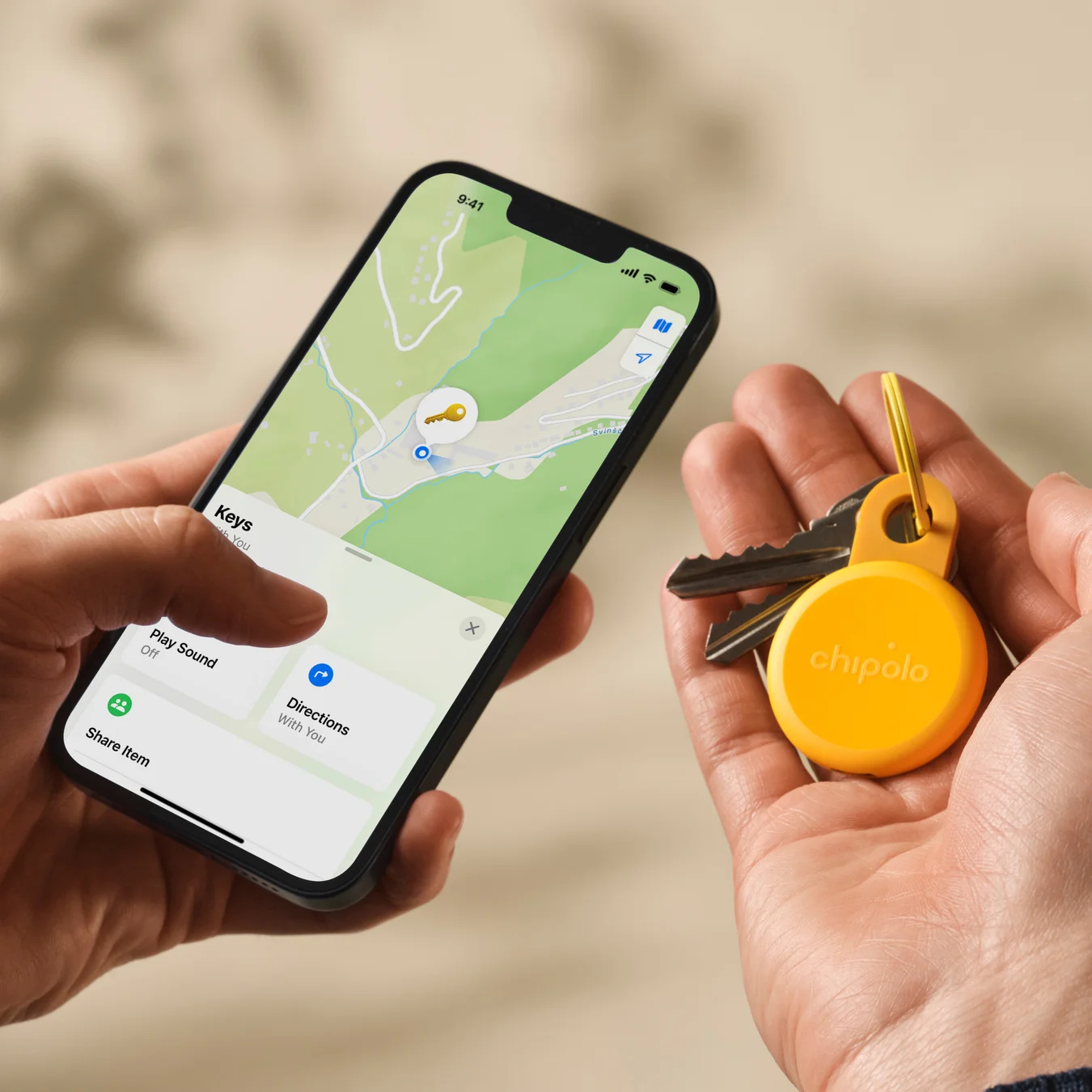 Chipolo LOOP Finder Apple & Google Find My Netzwerk Gelb