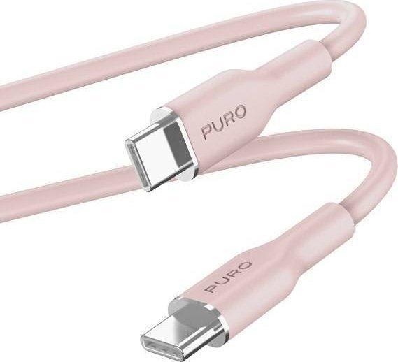 PURO PUUSBCUSBCICONROSE USB Kabel 1,5 m USB 3.2 Gen 1 (3.1 Gen 1) USB C Pink (PUUSBCUSBCICONROSE)