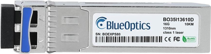 Kompatibler Dell EMC SFP-16GFC-LWL BlueOptics© BO35I13610D SFP+ Transceiver, LC-Duplex, 16GBASE-LW, Fibre Channel, Singlemode Fiber, 1310nm, 10KM, DDM, 0°C/+70°C (SFP-16GFC-LWL-BO)