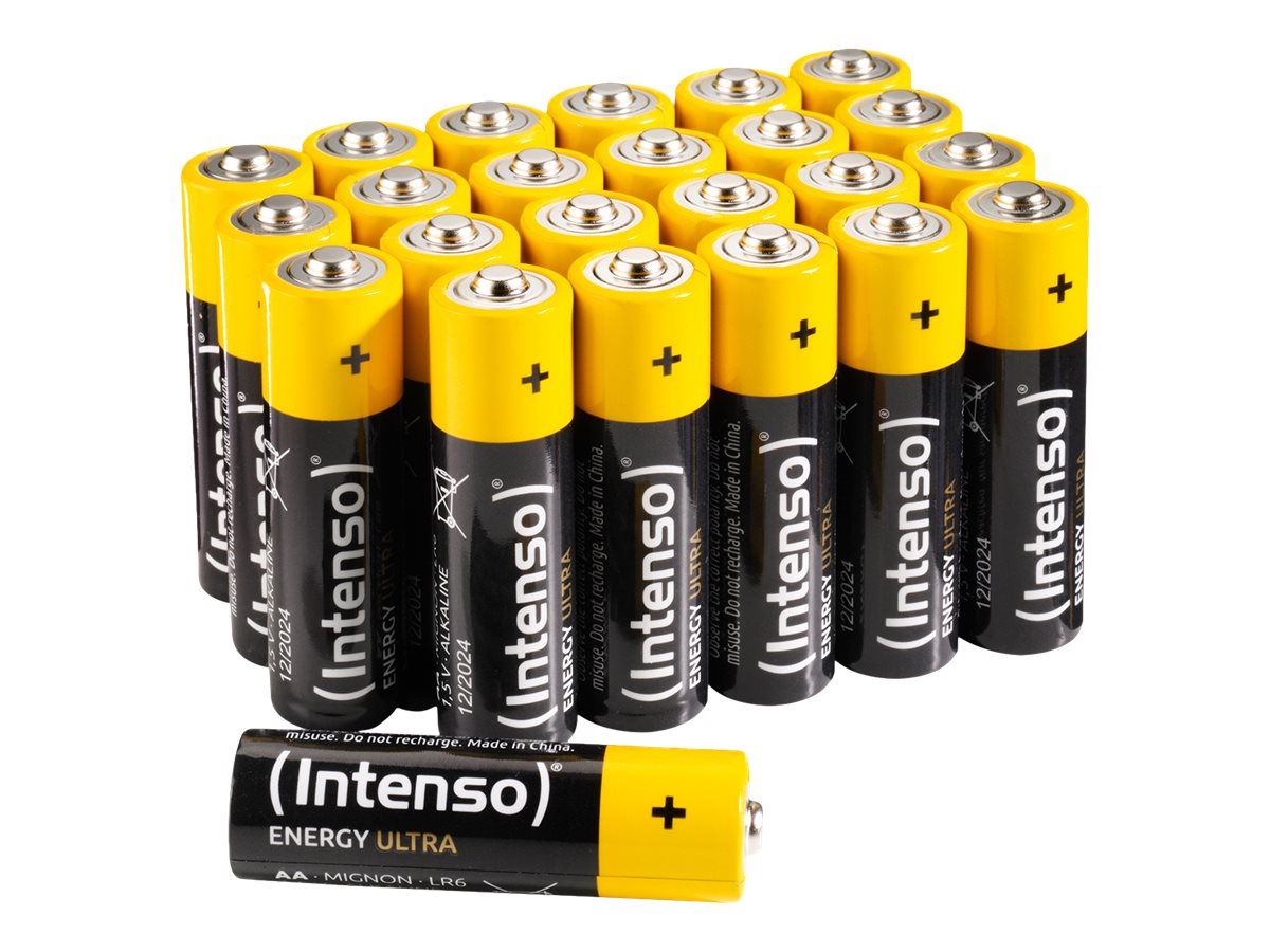 Intenso Energy Ultra Bonus Pack 24x AA Batterien Alkalisch 2600 mAh Schwarz, Gelb