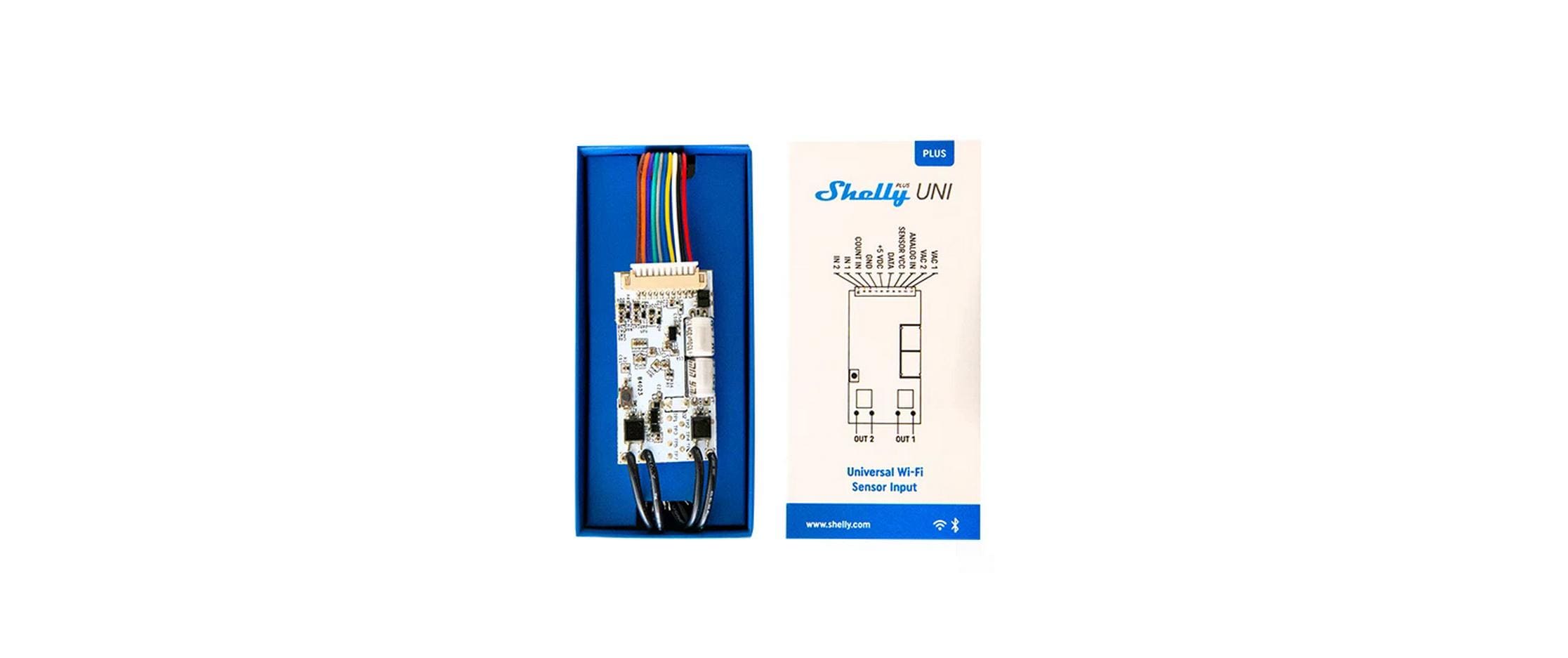 Shelly Plus Uni Universalmodul WLAN Bluetooth