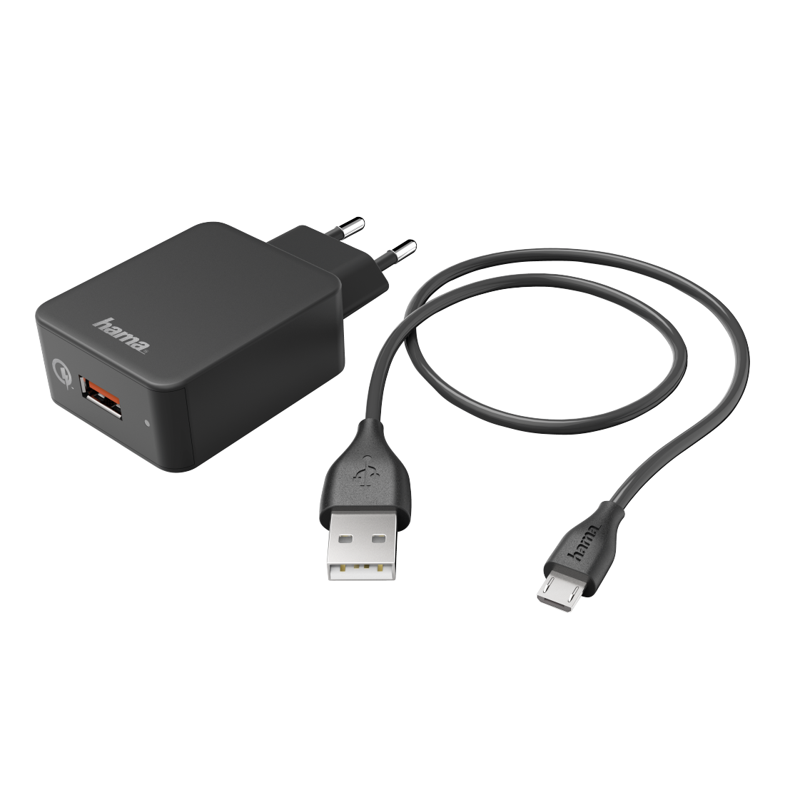 Hama Netzteil 19.5 Watt 3 A QC 3.0 USB auf Kabel: Micro-USB 00133754