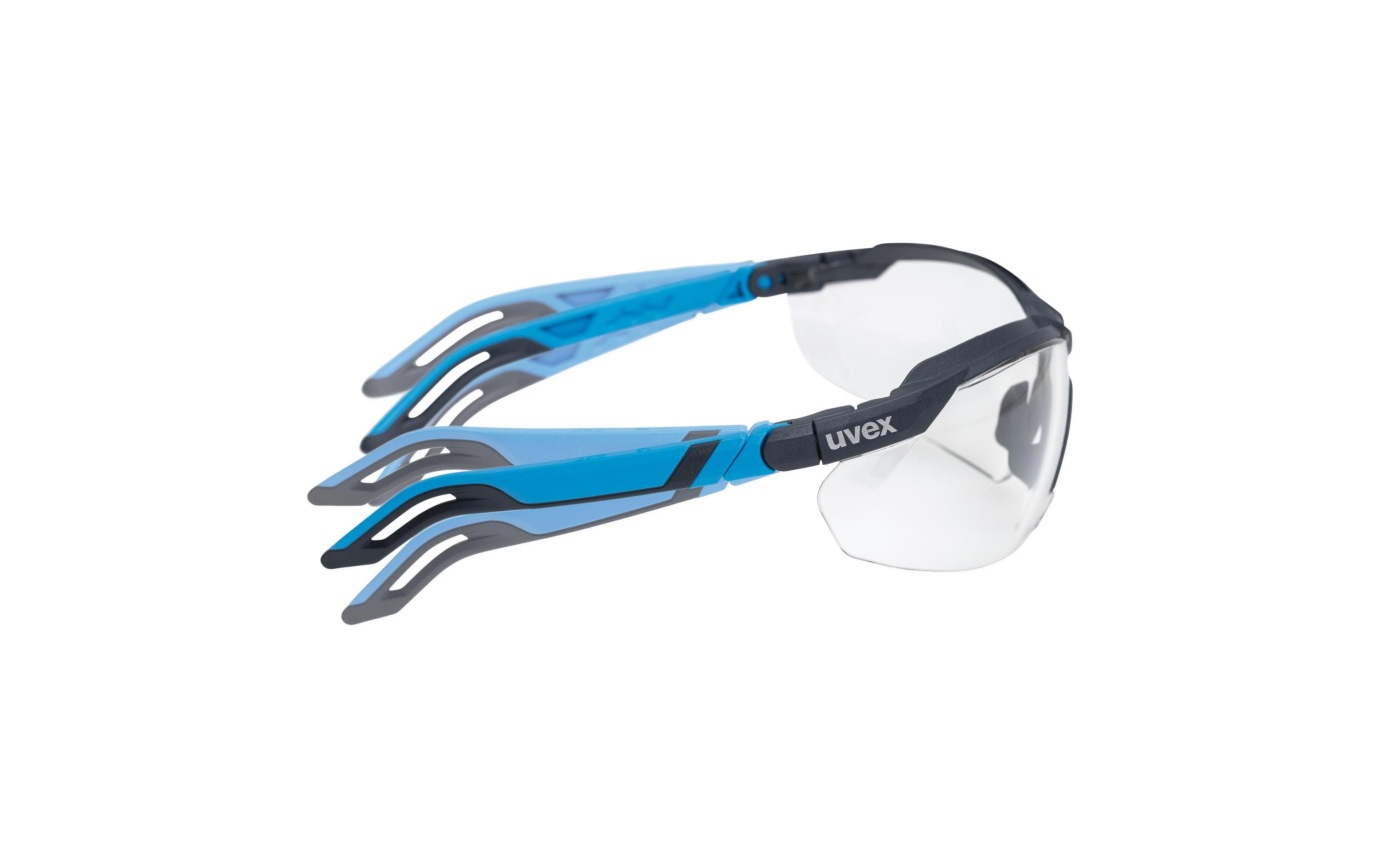 UVEX Arbeitsschutz Schutzbrille i-5 Klar Anthrazit/Blau