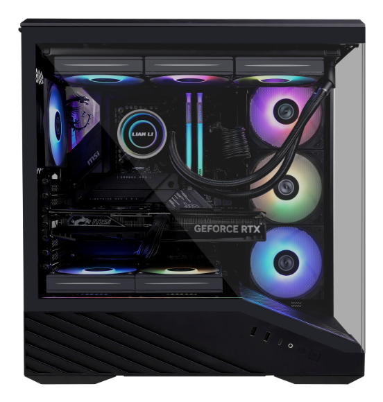 Lian Li Vector V100 Midi-Tower PC-Gehäuse E-ATX Tempered Glass ARGB Schwarz