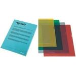 Esselte Sichthüllen Standard, DIN A4, PP, blau, 0,12 mm oben und seitlich offen, dokumentenecht, mit Daumen - 1 Stück (54837)