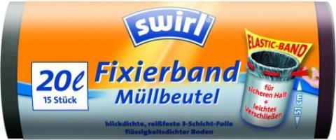Swirl 174201 Abfallbeutel 20 l Schwarz 15 Stück(e) (4695)