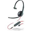 HP Poly Poly Blackwire C3215 USB-C - 3200 Series - Headset - On-Ear - kabelgebunden - 3,5 mm Stecker, USB-C (209750-101)