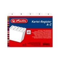 herlitz Karteiregister A - Z, PP, A7 quer, weiß, 24-teilig (01500768-003) (1500768)