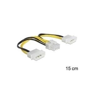 Delock Stromkabel 8-poliges EPS12V (W) zu interne Stromversorgung, 4-polig (M) (83410)