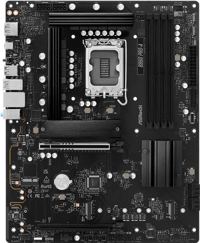 ASRock B860 Pro-A DDR5 Mainboard LGA1851 ATX Intel B860 PCIe 5.0 2.5G LAN (90-MXBRN0-A0UAYZ) (geöffnet)