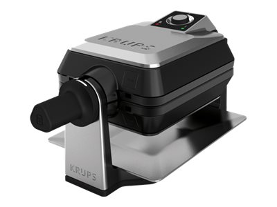 Krups FDD 95 D Waffeleisen 1200 W Schwarz, Edelstahl