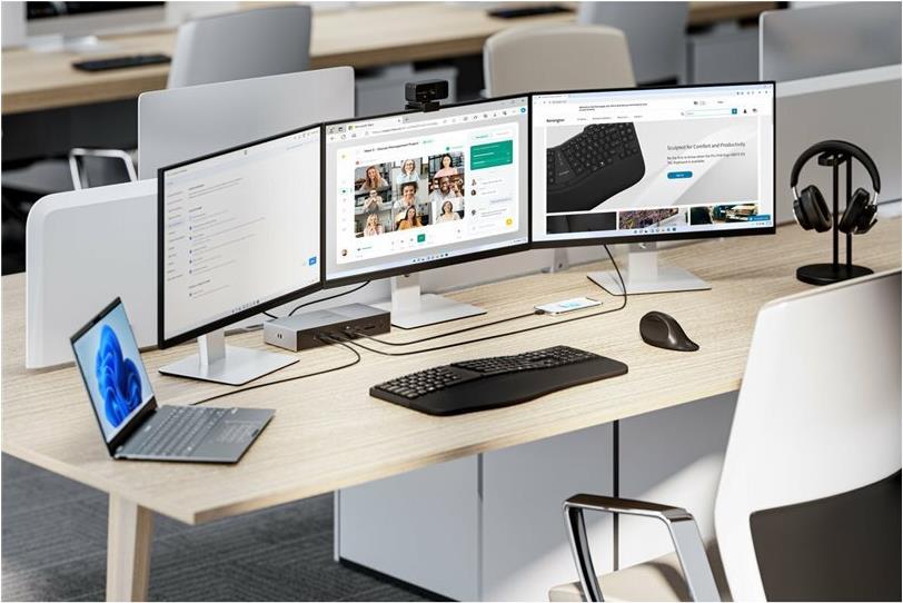 Kensington SD5000T5 EQ Thunderbolt 5 Dockingstation Schwarz, Silber