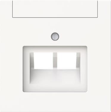 BJ Zentralscheibe 2-fach UAE 1803-02-44M m.Beschriftungsfeld Busch-art linear 1 (2CKA001710A4228)