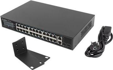 Lanberg Switch 24X 100MB DSP+/2X Combo Rack 19" 250W (RSFE-24P-2C-250)