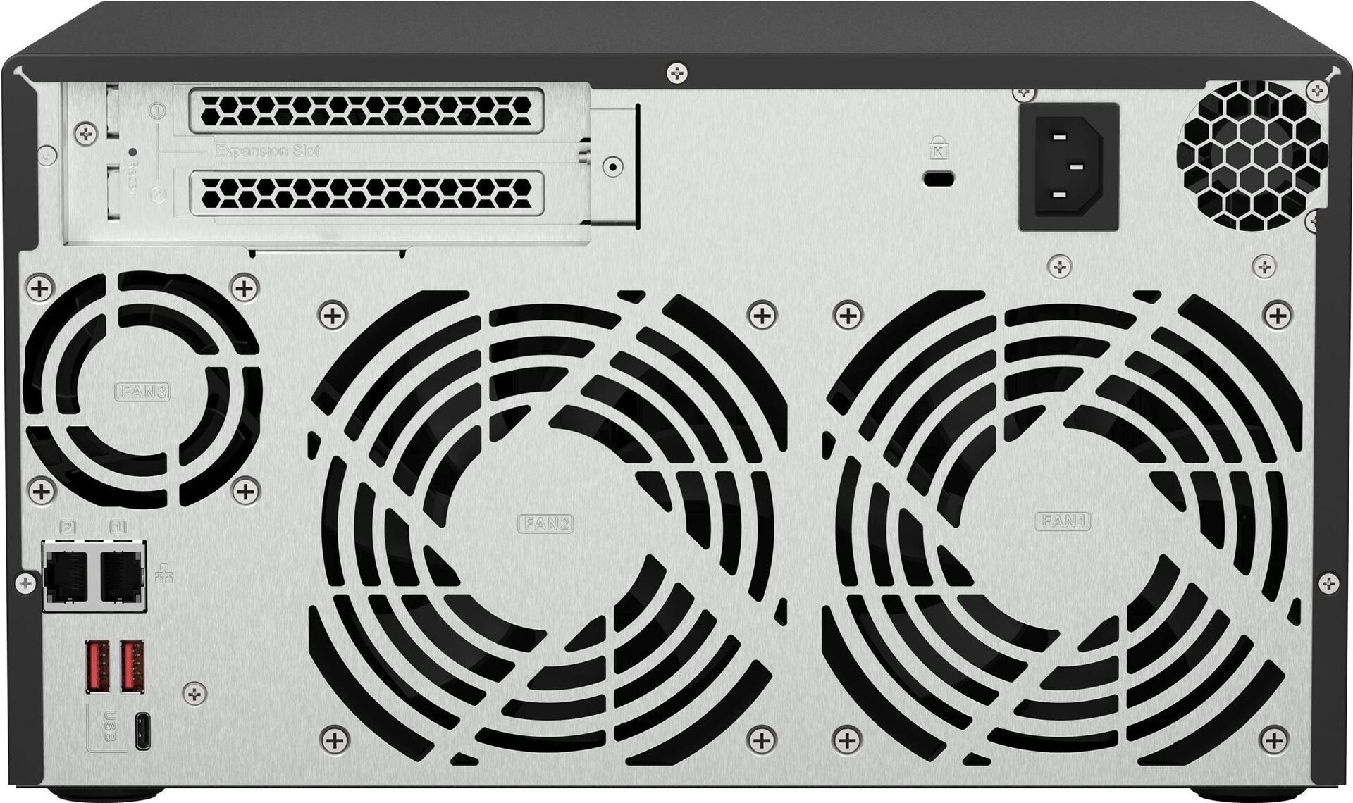 QNAP TS-873A NAS-Server AMD Ryzen V1500B 8 GB RAM 8-Bay 2x 2,5 GbE Schwarz