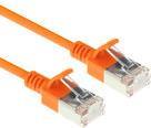 ACT Orange 2 meter LSZH U/FTP CAT6A datacenter slimline patch cable snagless with RJ45 connectors (DC7102)