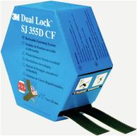 3M Dual Lock SJ355DCF REF Klettband zum Aufkleben Pilzkopf (L x B) 5000 mm x 25 mm Schwarz 1 Paar (7100297488)