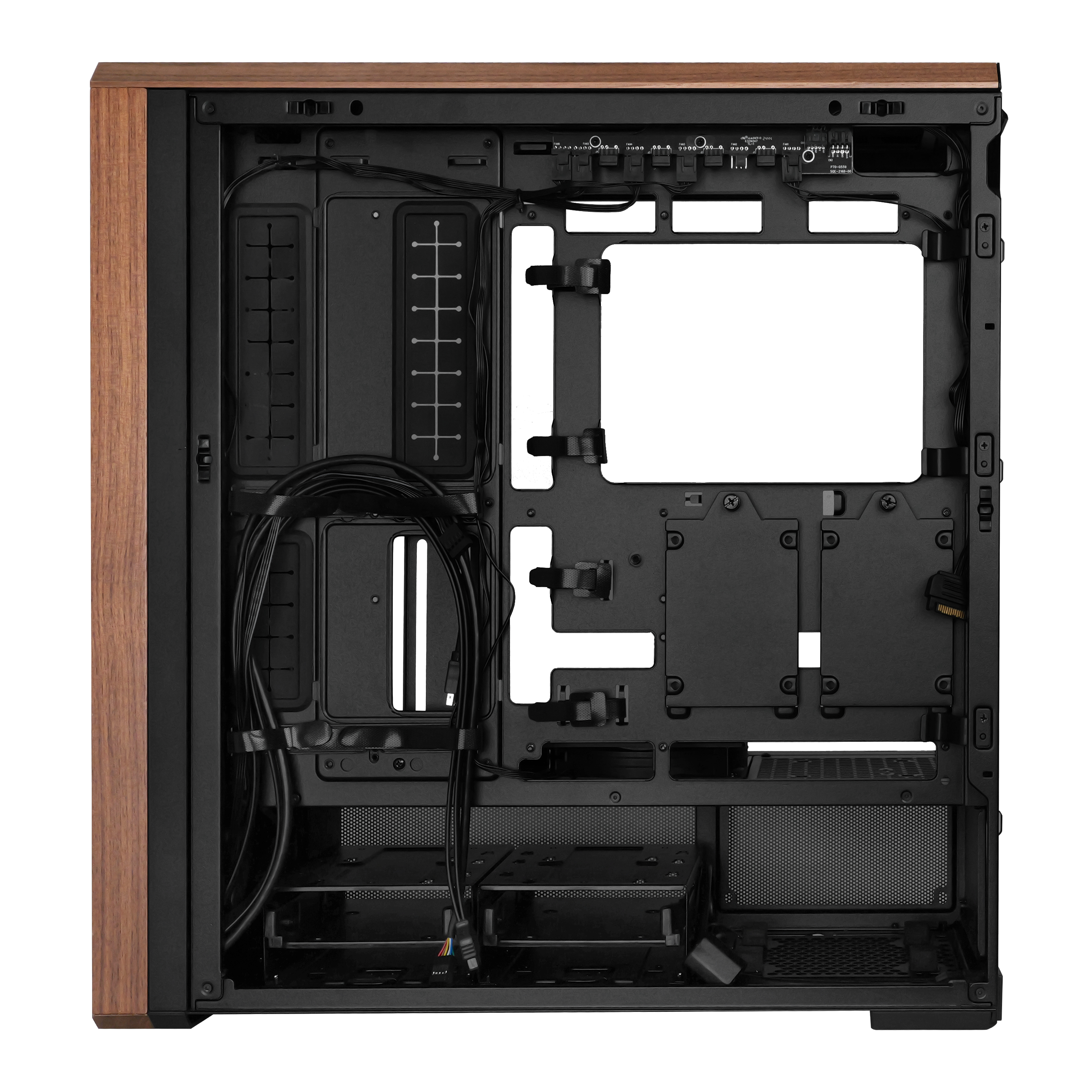 Lian Li Lancool 217 Midi-Tower ATX PC-Gehäuse Tempered Glass Schwarz/Holz