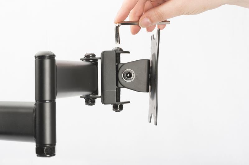 DIGITUS DA-90362 Befestigungskit (Spannbefestigung für Tisch, 2 Gelenkarme) für 3 Monitore (DA-90362)