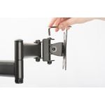 DIGITUS DA-90362 Befestigungskit (Spannbefestigung für Tisch, 2 Gelenkarme) für 3 Monitore (DA-90362)