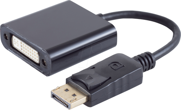 Shiverpeaks Displayportadapter-Adapter, Displayport Stecker 1.1 auf DVI 24+5 Buchse (14-05007)