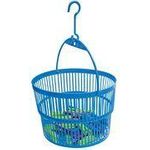 Peggy Perfect Wäscheklammerkörbchen, rund, aus Kunststoff, mit Aufhängebügel, zusammenschiebbare - 1 Stück (60860)