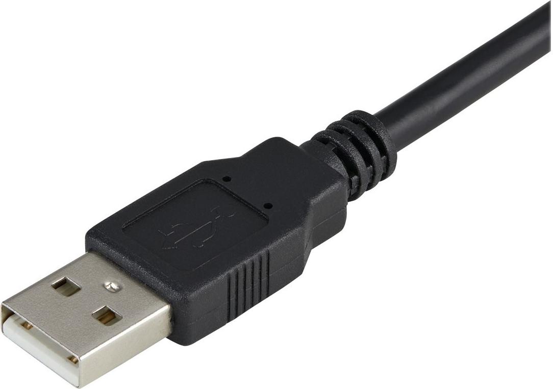 StarTech ICUSB2321F USB zu RS232 Serieller Adapter 1,8 m Schwarz