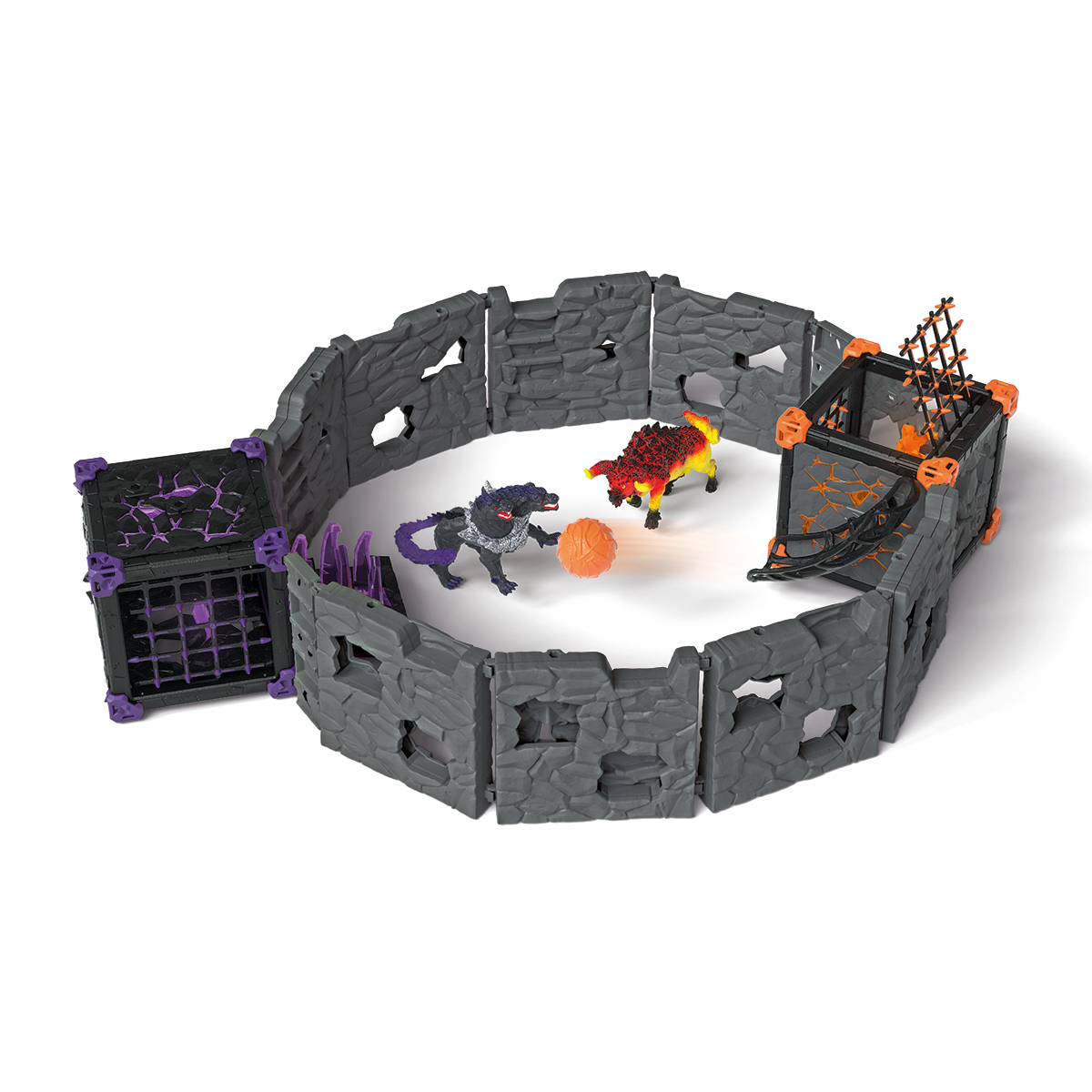 Schleich Eldrador BattleCave Arena: Lava vs. Schatten, Mehrfarbig