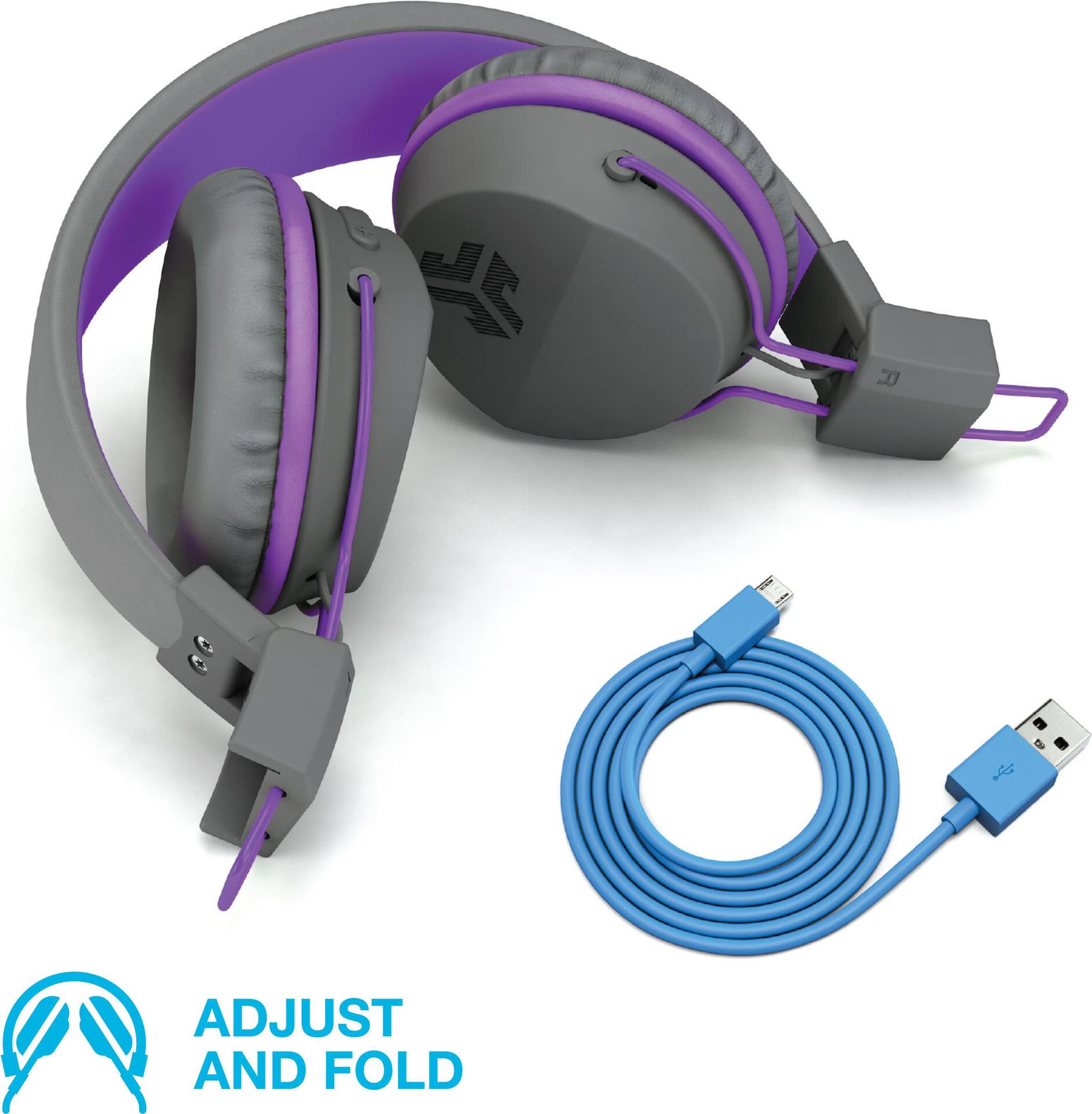 JLab IEUHBSTUDIORGRYPRPL4 Kopfhörer & Headset Kabellos Kopfband Musik Micro USB Bluetooth Blau (IEUHBSTUDIORGRYPRPL4)