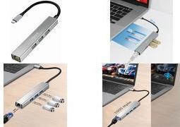 LogiLink USB 3.2 Gen1 Hub, 3xUSB-A, 1xRJ45 Gigabit Ethernet (UA0461)