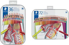 STAEDTLER Hexagonal-Buntstift, 36er Metall-Etui sechseckig, poliert in Farbe der Mine, Minenstärke: 3.0 mm, - 1 Stück (175 M36)