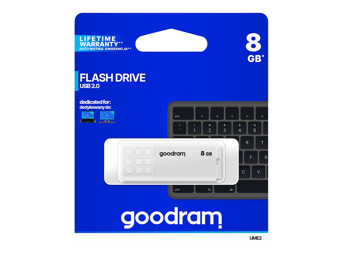 GoodRam UME2 USB-Stick 8 GB USB-A 2.0 Weiß