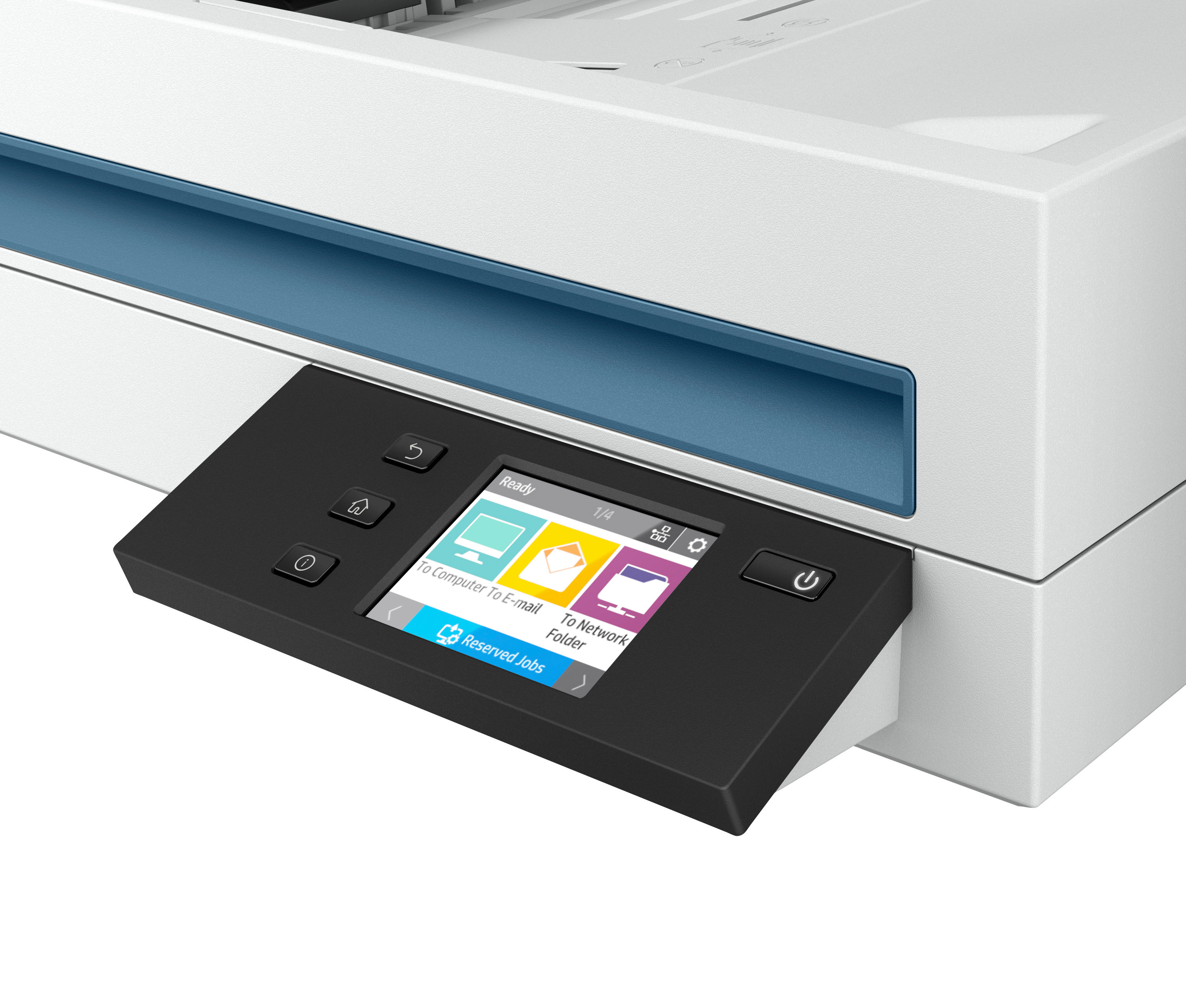 HP ScanJet Pro N4600 fnw1 Flachbettscanner 2,8" Touchscreen 1200 x 1200 DPI Duplex Weiß