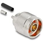 Delock N Stecker zum Crimpen RG-174 RG-316mit passendem Schrumpfschlauch (91763)