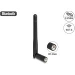 Delock WLAN 802.11 ac/ax/a/b/g/n Antenne RP-SMA Stecker 2 dBi omnidirektional mit (90150)