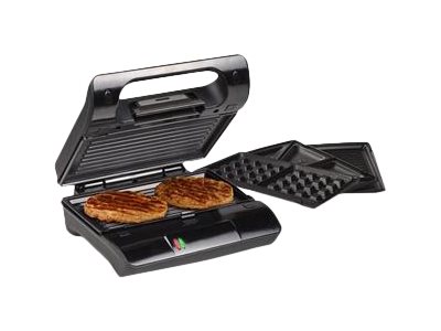 Princess Multi & Sandwich Grill Compact Pro 800 W Stahl/Schwarz