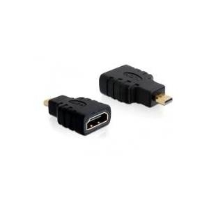 Delock Adapter High Speed HDMI - micro D Stecker > A Buchse (65242)